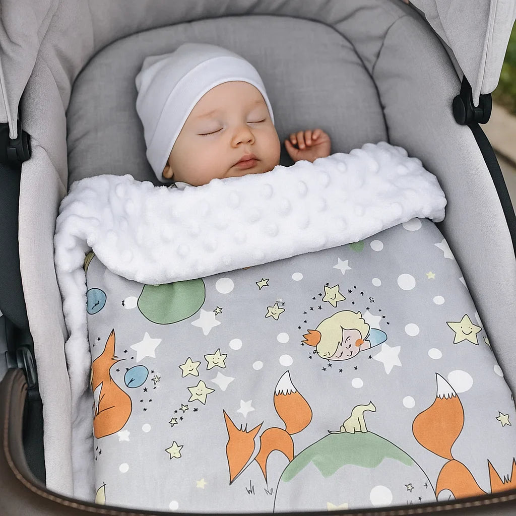 Babydecke "Kleiner Prinz" – Kuschelig weich für Kinderwagen & Bettchen
