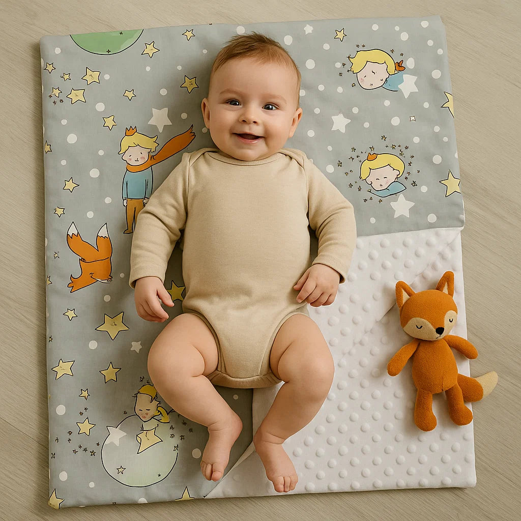 Babydecke "Kleiner Prinz" – Kuschelig weich für Kinderwagen & Bettchen