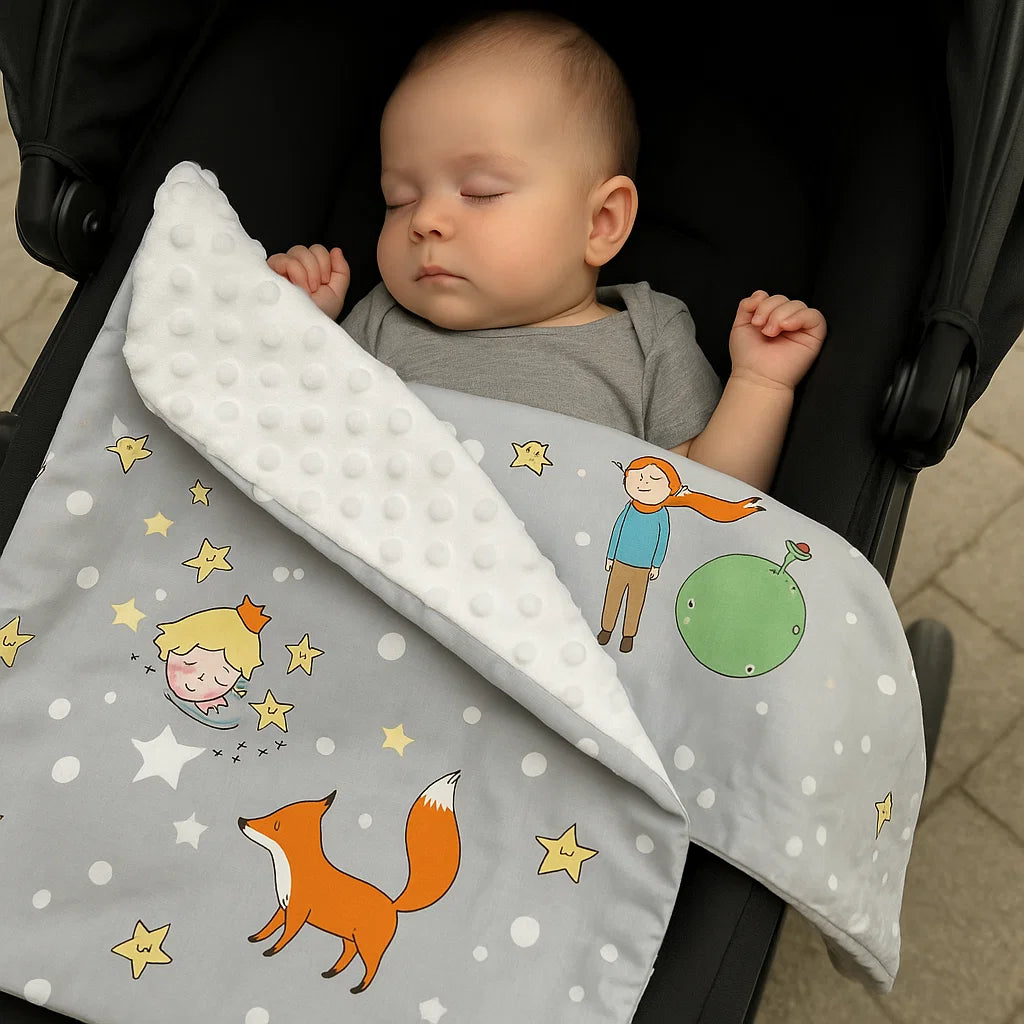 Babydecke "Kleiner Prinz" – Kuschelig weich für Kinderwagen & Bettchen